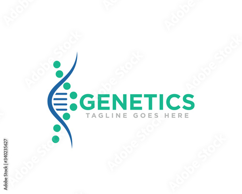 DNA Logo Icon Design Vector