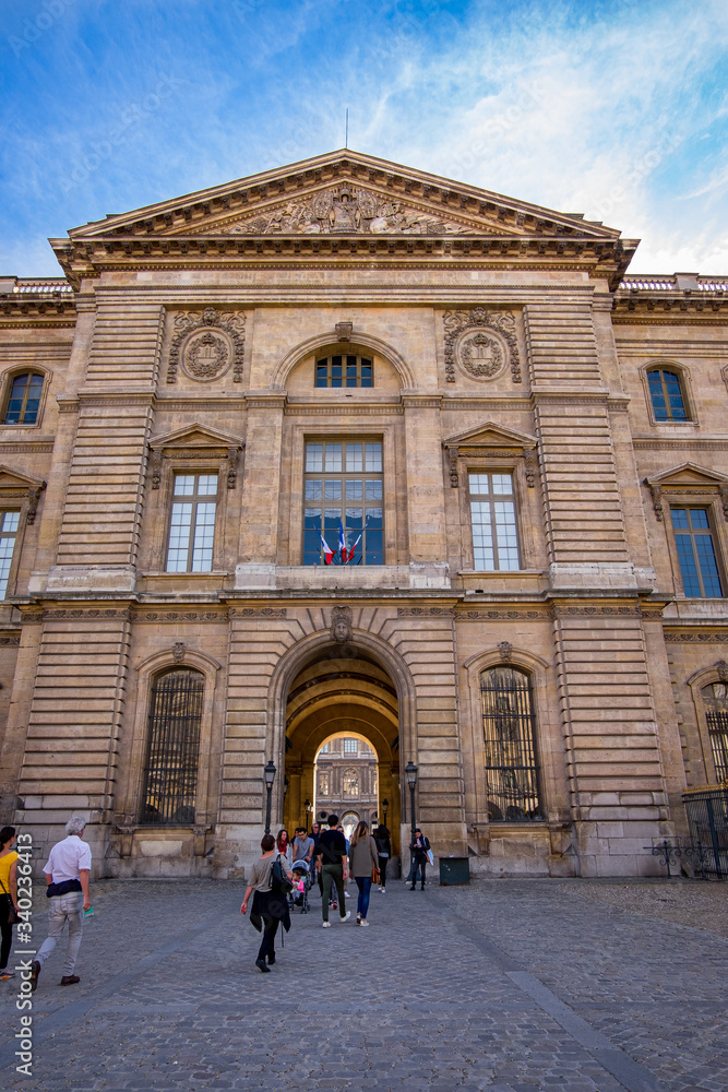 Palais du Louvre in Paris, France
