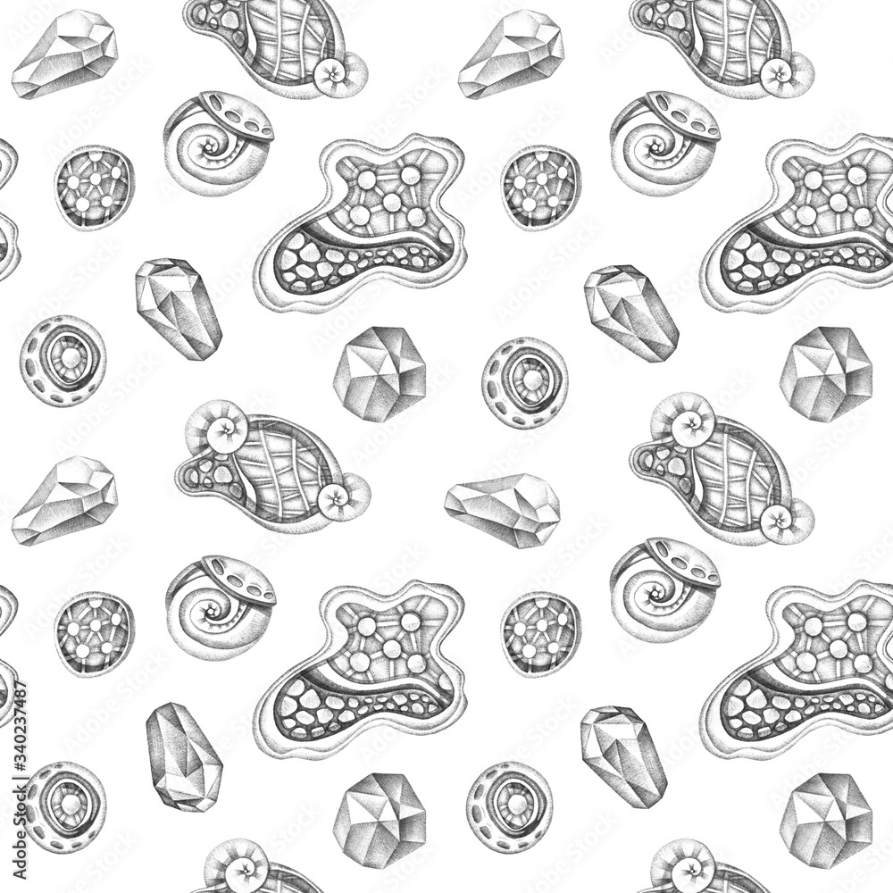 Obraz premium Abstract elements seamless pattern
