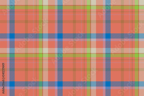 Tartan scotland seamless plaid pattern vector. Retro background fabric. Vintage check color square geometric texture.