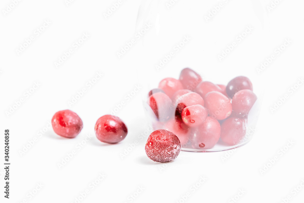 red berries on a white background red berries on a white background