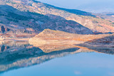 reflections in the Beninar reservoir (Spain)
