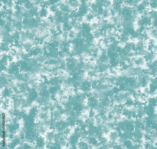 Tie Dye Pattern. Tender Paint Watercolour. Blurred Hand Drawn Shape. Abstract Water Color. Batik Texture. Dirty Art Background. Fabric green color. Fashion print style.