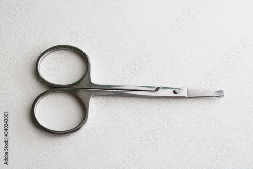 nail scissors on a white background