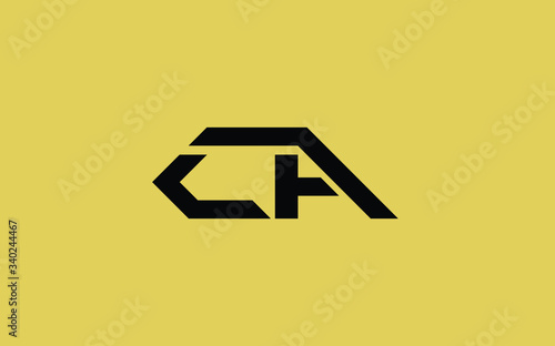 CA or AC and C, A Uppercase Letter Initial Logo Design, Vector Template