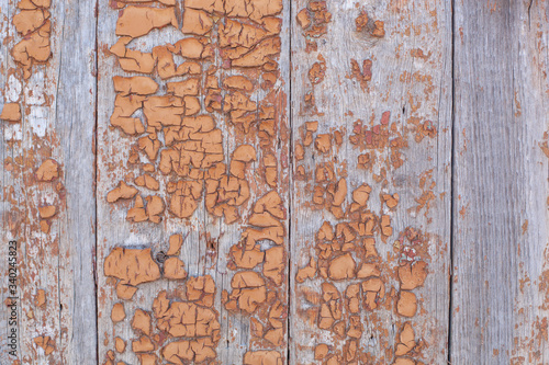 Old painted wood texture. Horizontal shot