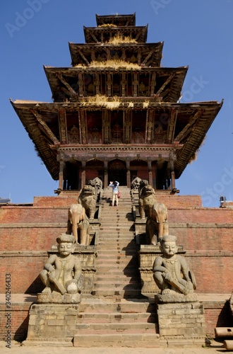 Nyatapola Siddhi Lakshmi Temple (Ngatapola Temple), Taumadhi Tole Square, Bhaktapur, Kathmandu Valley, Nepal, Asia photo