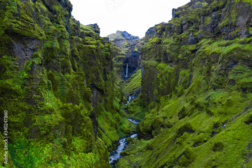 Obraz na płótnie Islandia z lotu ptaka w salonie
