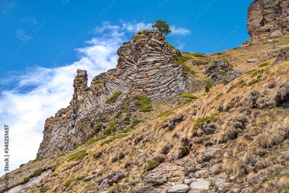 Mountain landscape. Elbrus region. Mountain landscape. Elbrus region.