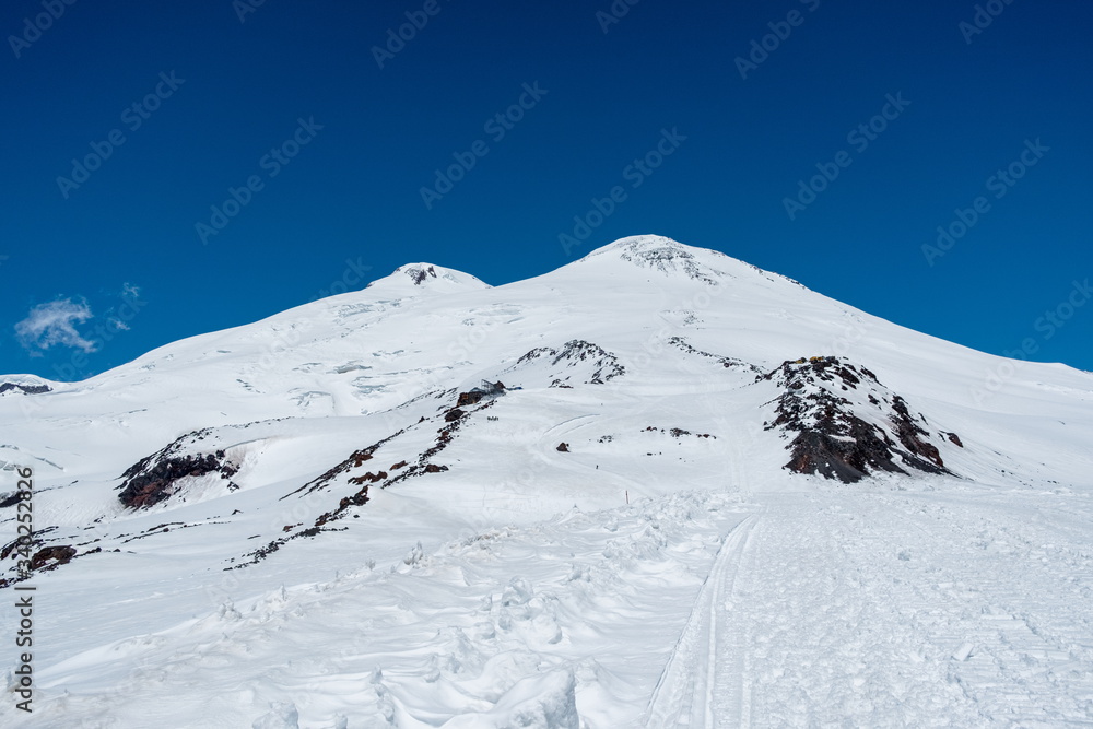 Mount Elbrus in Kabardino-Balkaria. Russia.