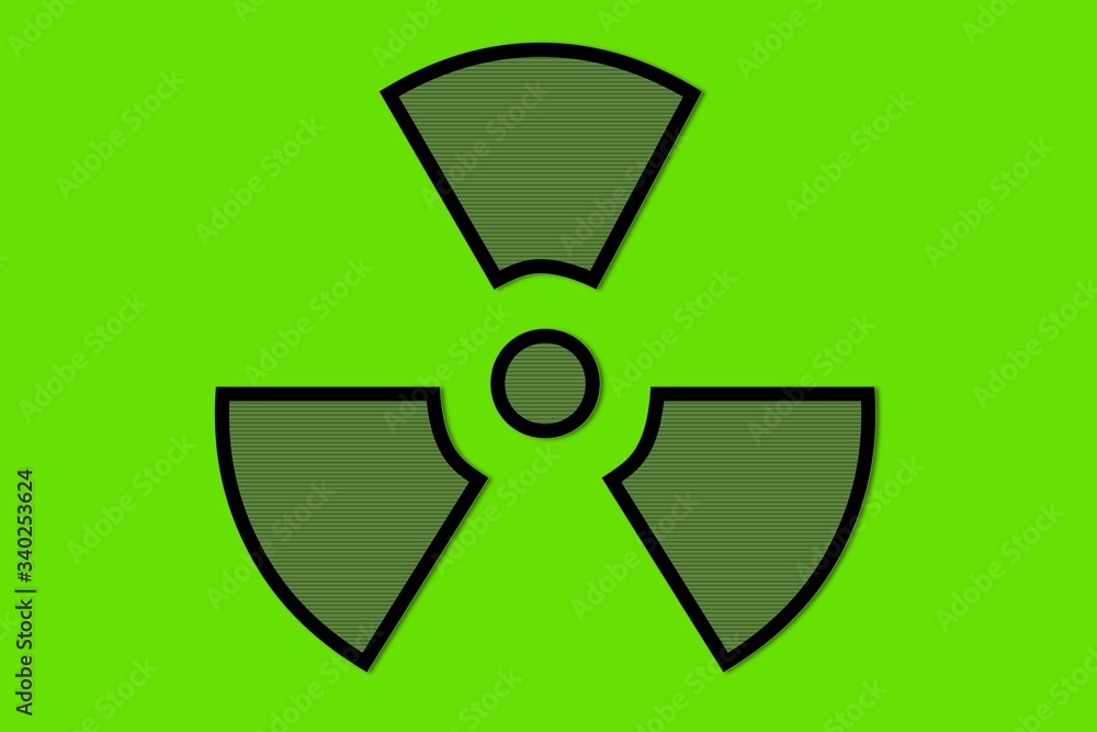 Abstract on green backdrop. Chemical industry concept. Warning, attention. Danger warning. Abstract on green backdrop. Chemical industry concept. Warning, attention. Danger warning.