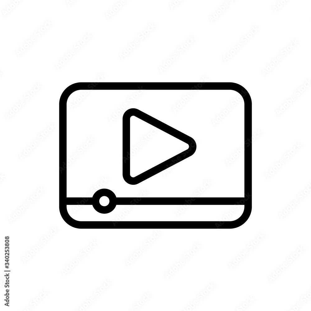 Video Icon Logo Vector Illustration. Video player icon design vector template. Trendy Video vector icon flat design for website, symbol, logo, icon, sign, app, UI. Video Icon Logo Vector Illustration. Video player icon design vector template. Trendy Video vector icon flat design for website, symbol, logo, icon, sign, app, UI.