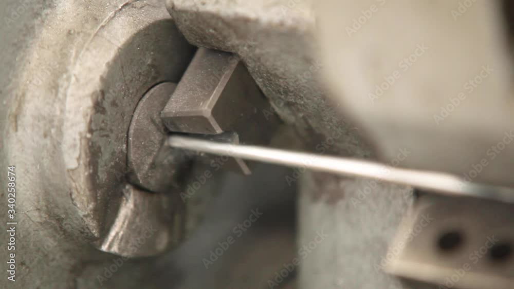 Cutting metal wire. Close up. Cutting metal wire. Close up.