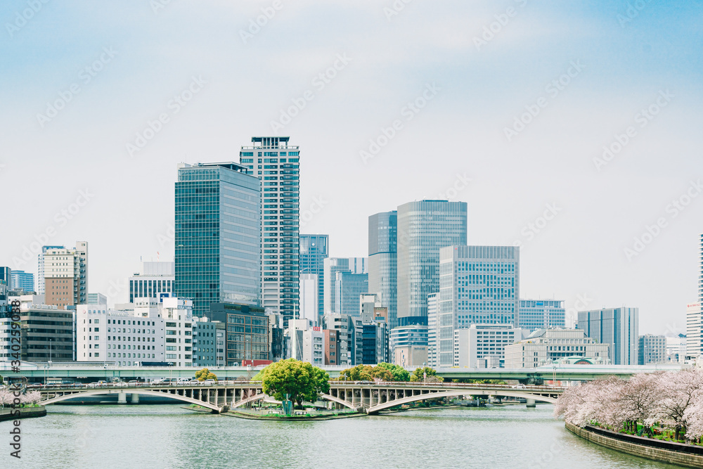 Fototapeta premium 大阪中之島の景色