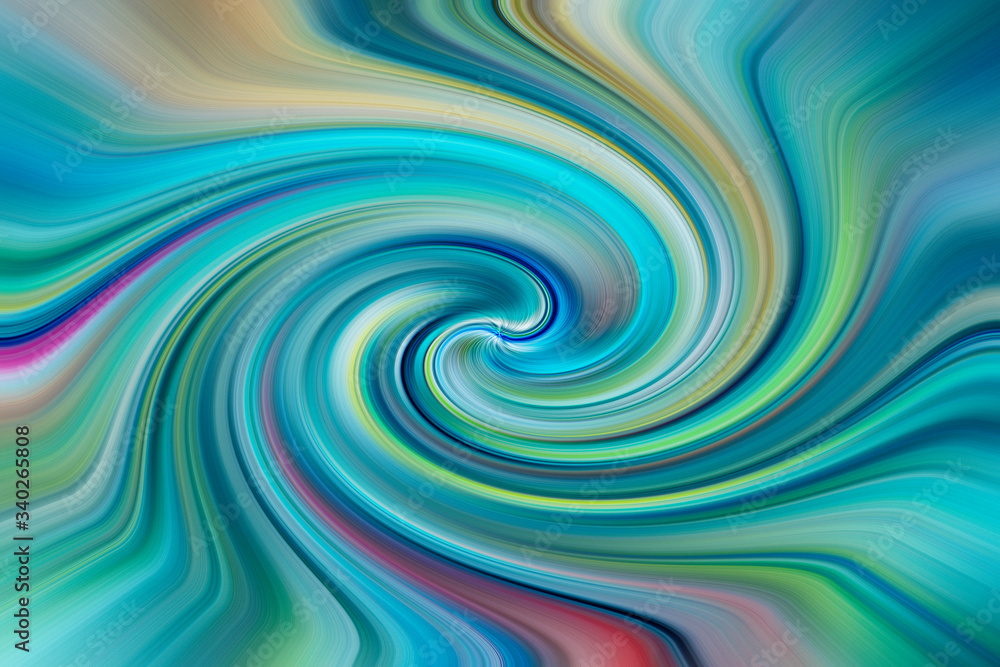 Abstract colorful background with blue spirals Abstract colorful background with blue spirals