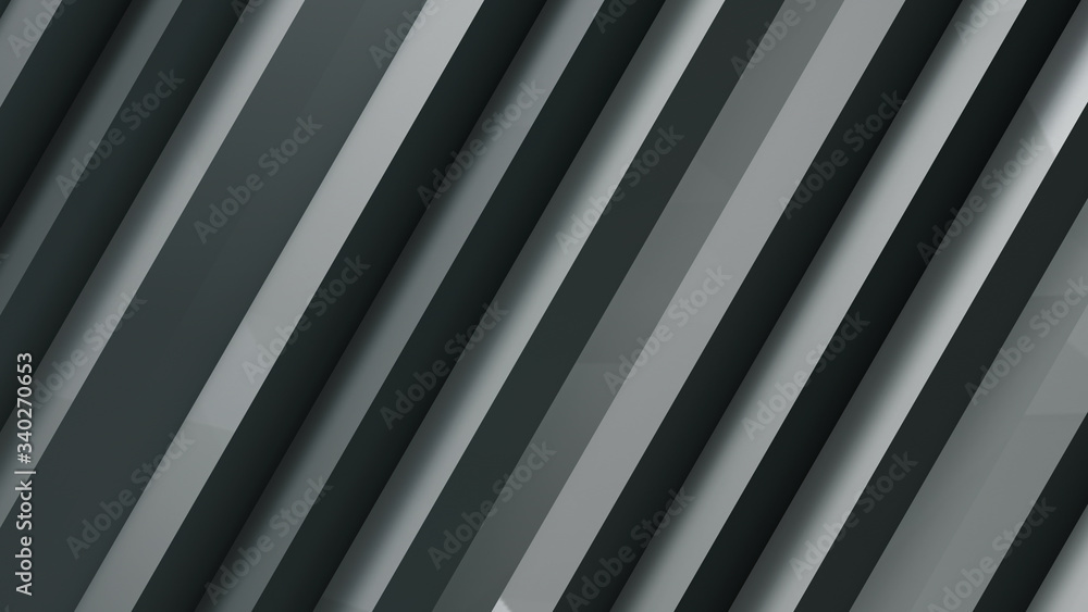 Obraz premium Geometric Polygon Wall abstract mesh structure 3D illustration background.