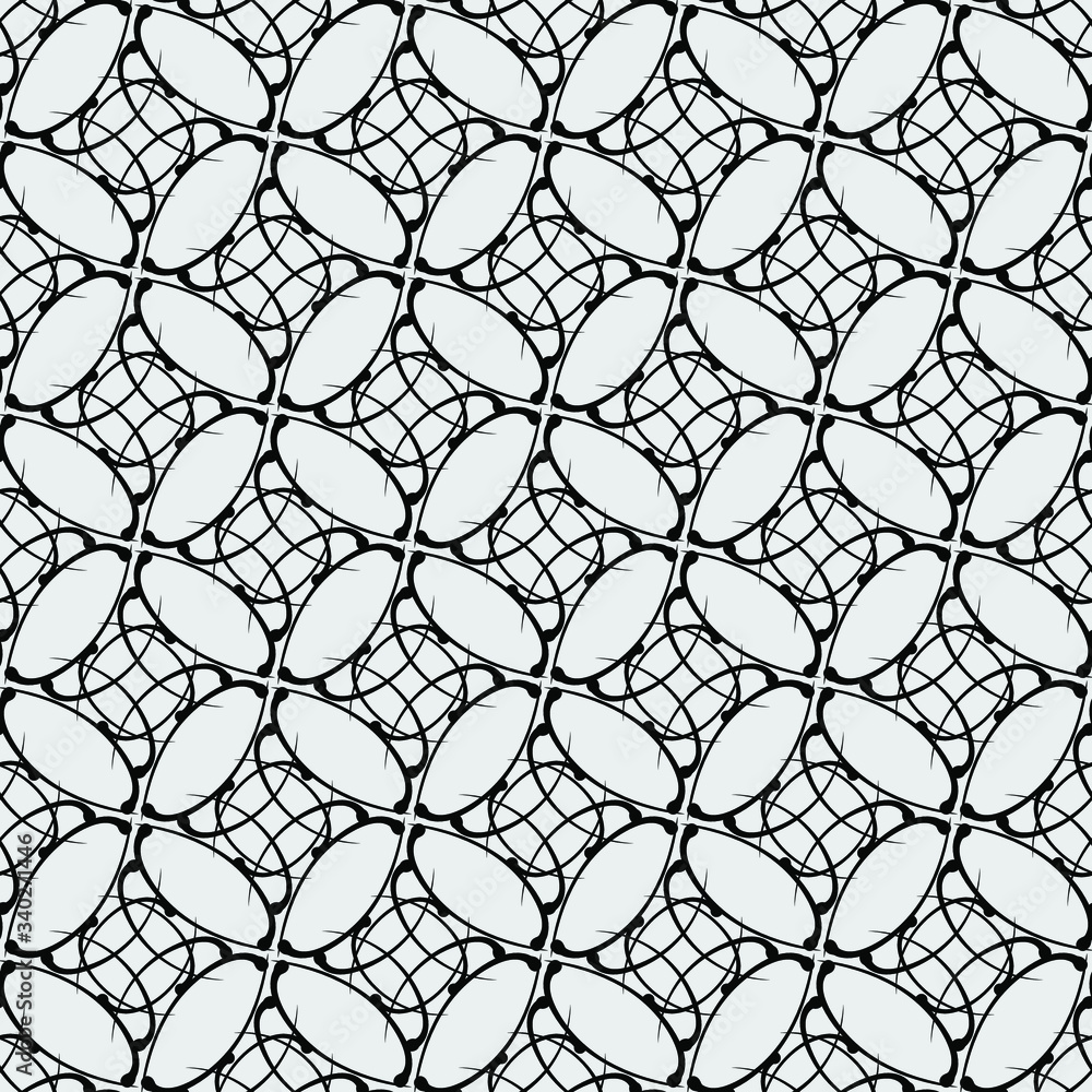 Naklejka premium Seamless vector in geometric ornamental style.