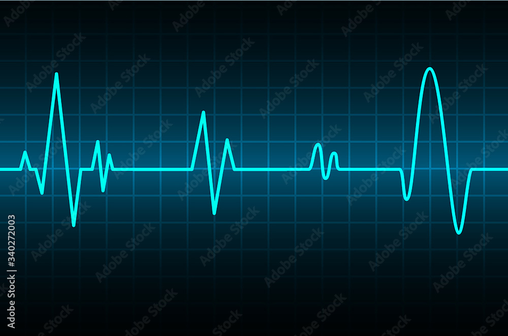 Heart pulse monitor with signal. Heart beat. ekg icon wave Heart pulse monitor with signal. Heart beat. ekg icon wave