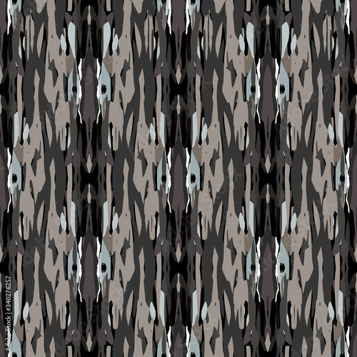 Ikat, Tie Dye. Batik, Hand Drawn Ornament. 