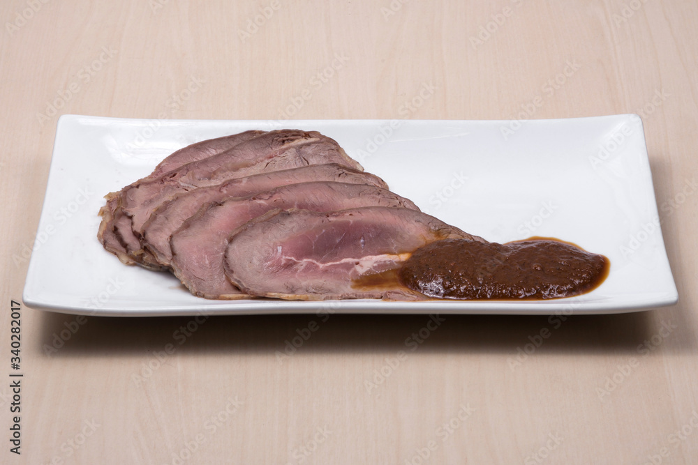 Roast beef with gravy Roast beef with gravy