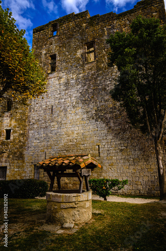 The fortified village of Larressingle, France photo