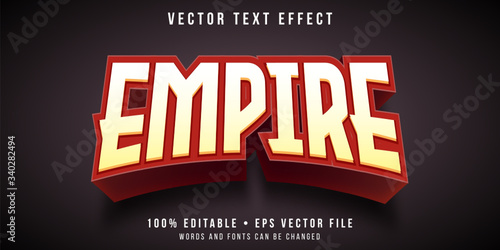 Editable text effect - gaming logo style