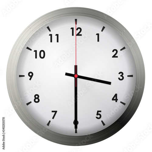 Vászonkép Analog metal wall clock