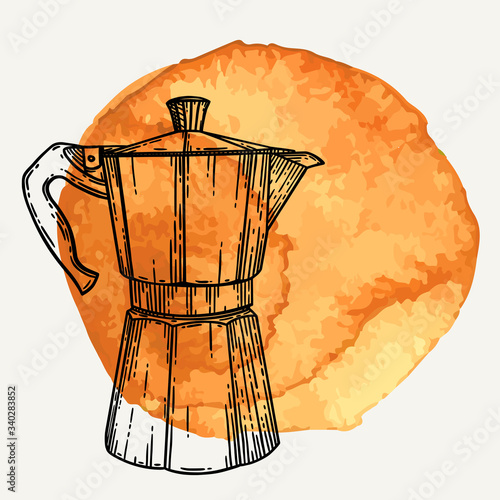 Italian coffee maker or moka pot
