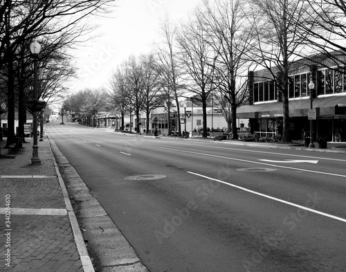 Deserted Street High Contrast