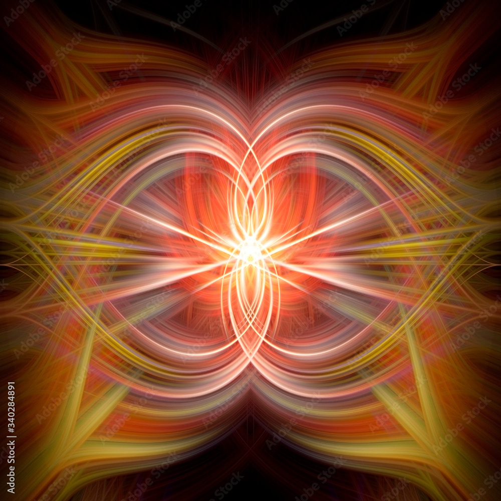 Obraz premium Abstract background from Abstract Twisted Light Fibers Effect
