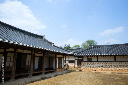 Korean traditional house in Jeongeup-si, South Korea. 