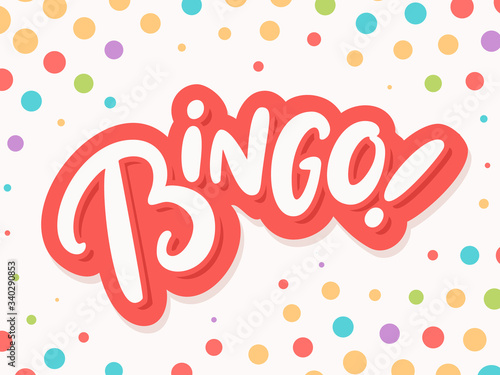 Bingo. Vector card.