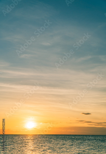 sunset sky over the sea vertical  © Nature Peaceful 