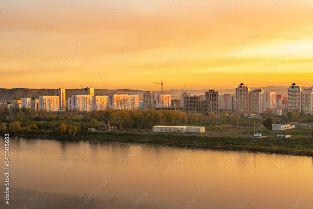 view of the city of Novokuznetsk
