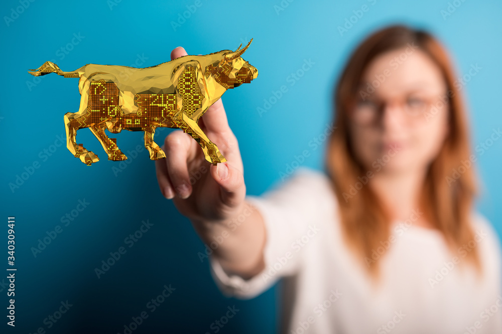 Fototapeta premium Economy and disease as an economic pandemic fear and coronavirus fears or virus Outbreak and Stock market selling as a sick financial health business recession concept with 3D illustration elements..