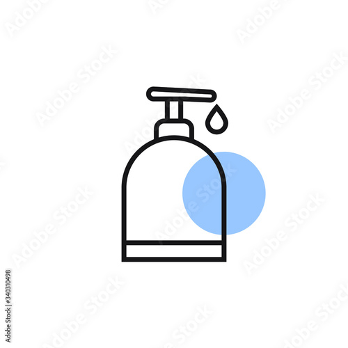 shampoo icon vector modern design