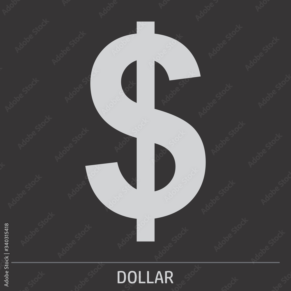 Obraz premium Dollar sign icon