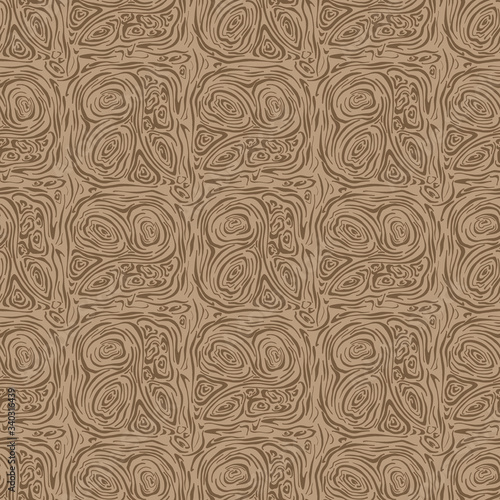 Abstract seamless pattern in brown colors. Backgrounds and textures. Vector image.