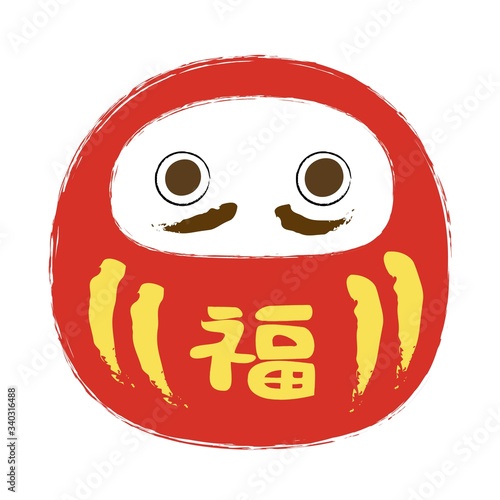だるまのイラスト