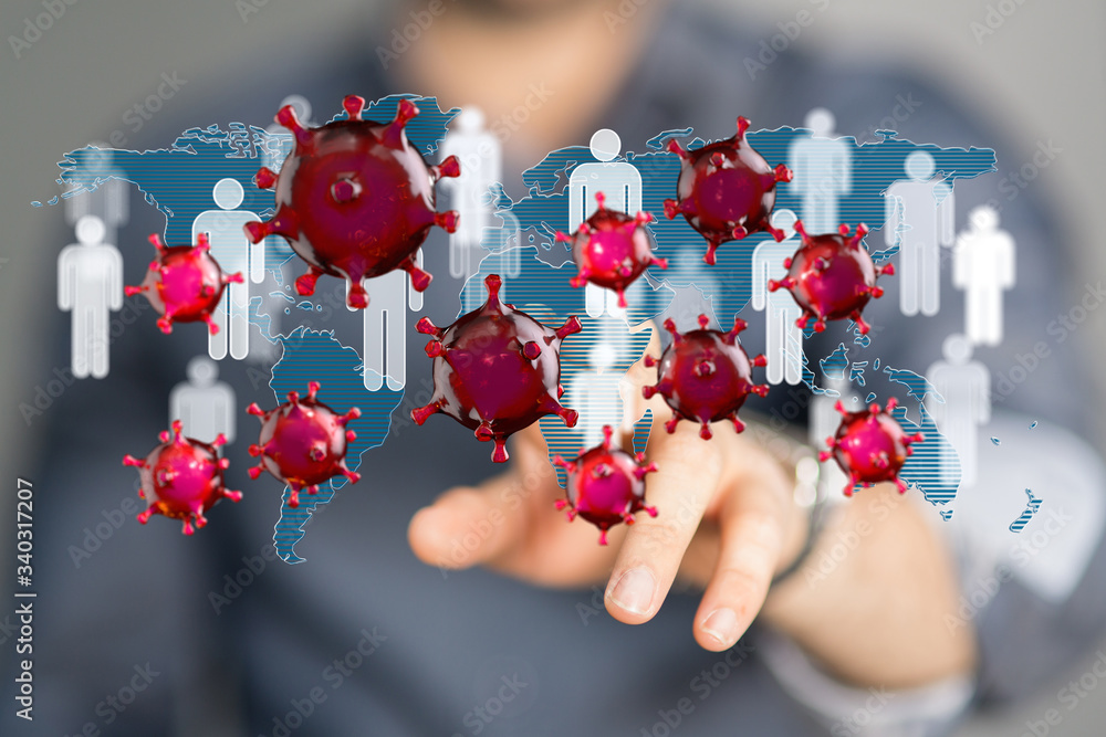 COVID-19 Business Finance Crisis Concept. Coronavirus Danger Pandemic. Global stress of world . COVID-19 Business Finance Crisis Concept. Coronavirus Danger Pandemic. Global stress of world .