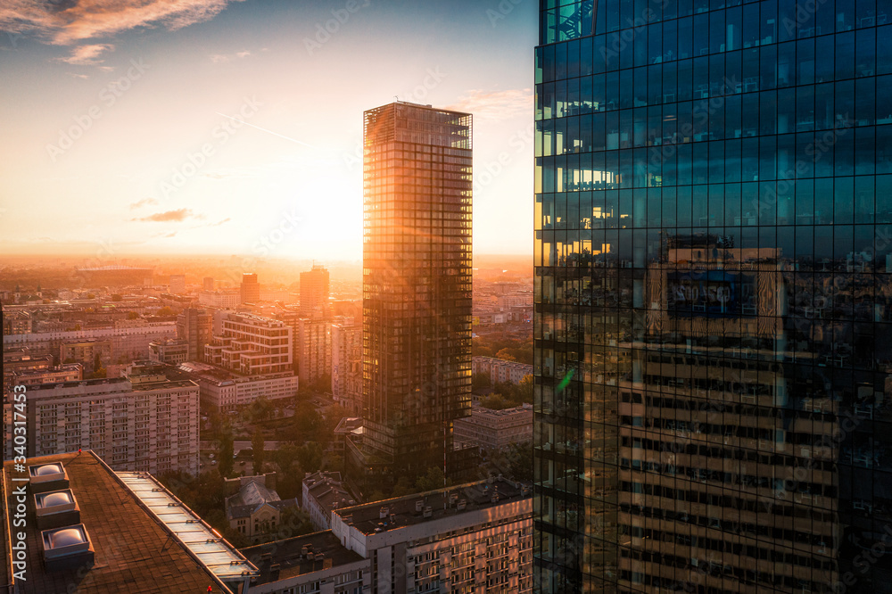 Warszawa z lotu ptaka