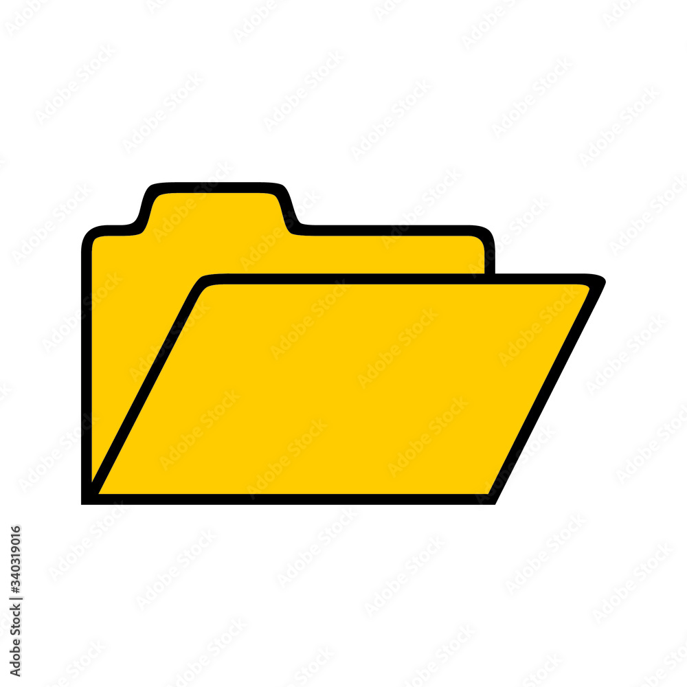 Illustration symbol or icon folder document data for elemen web sign Illustration symbol or icon folder document data for elemen web sign