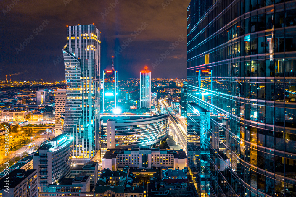 Warszawa z lotu ptaka