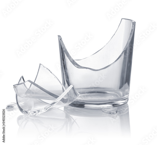 Konstfotografi Empty broken drinking glass