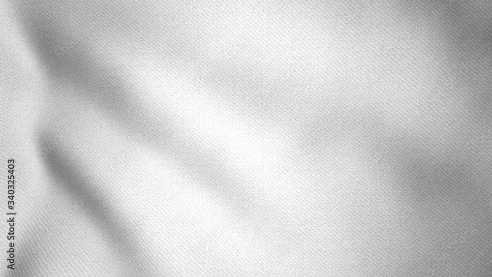 A white waving flag (white fabric cloth texture), used as a symbol of surrender, truce, or a desire to parley.
