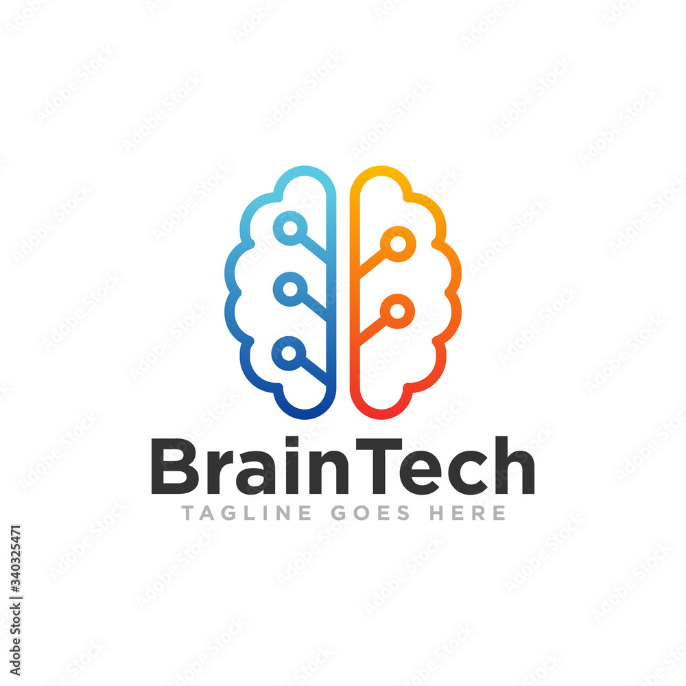Brain Idea Logo Design Vector Brain Idea Logo Design Vector
