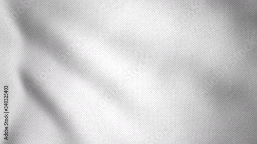 A white waving flag (white fabric cloth texture), used as a symbol of surrender, truce, or a desire to parley.
