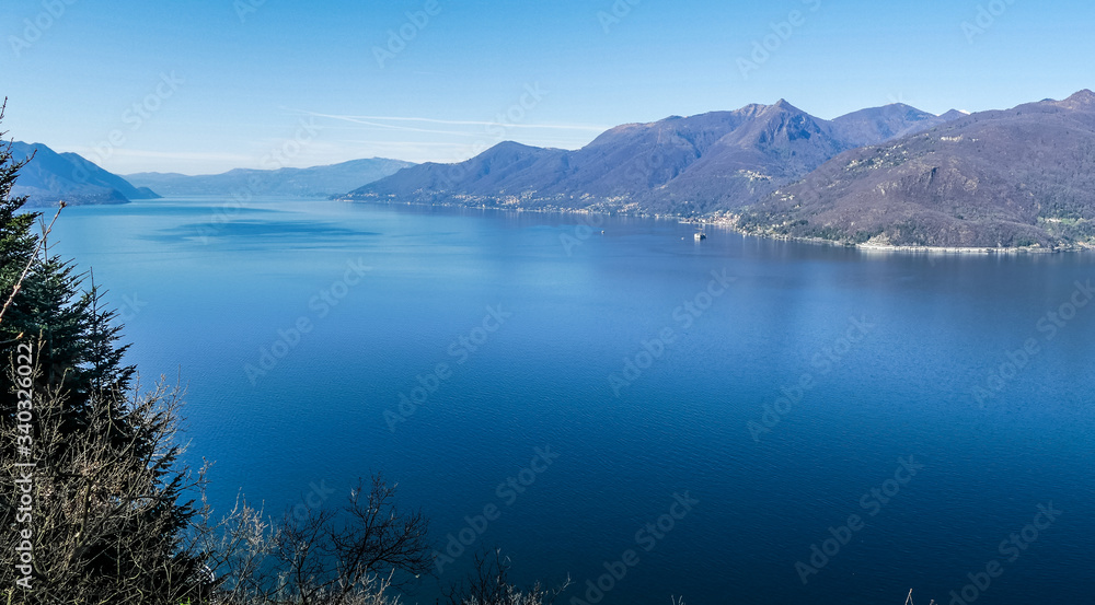 Aerial view of tha Lake Maggiore