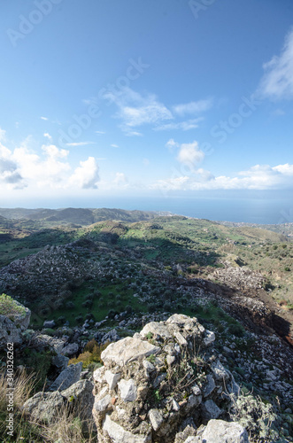 panoramic photography of natural caves inside the natural park in italy