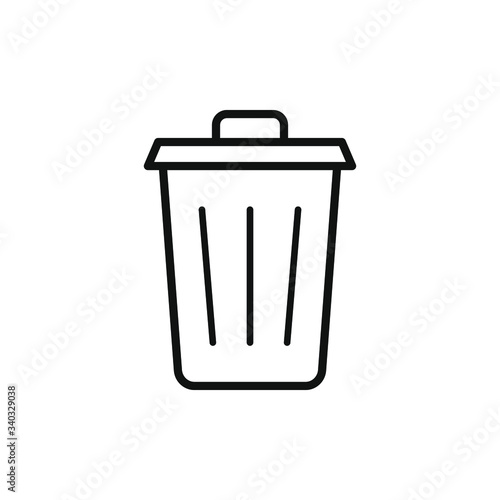 delete icon, trash icon vector illustration